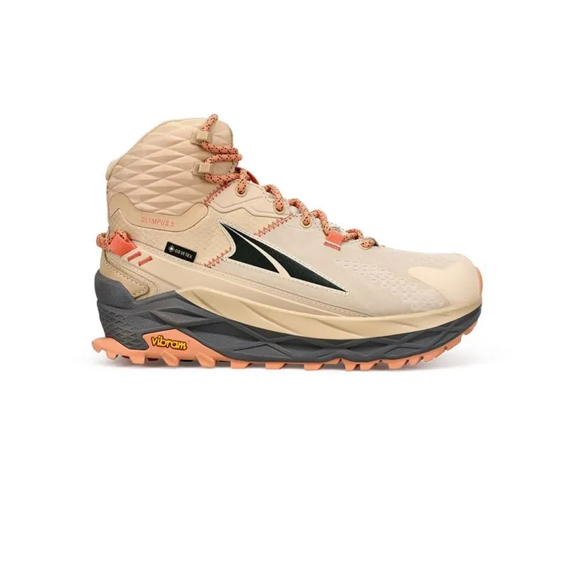 BOTAS DE MONTAñA ALTRA OLYMPUS 5 HIKE MID GORETEX (SAND) MUJER