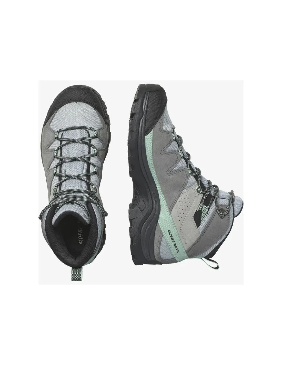 BOTAS DE MONTAñA SALOMON QUEST ROVE GORETEX GRIS/NEGRO MUJER