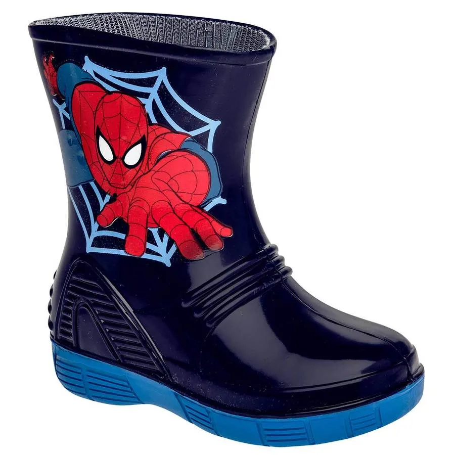 BOTAS PARA NIñOS COLOR MARINO DE SPIDERMAN