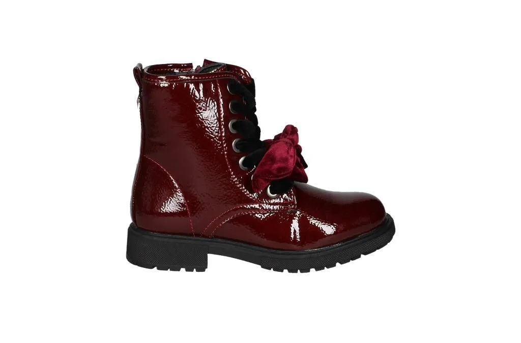 Botin Charol Burdeos Lazada Terciopelo