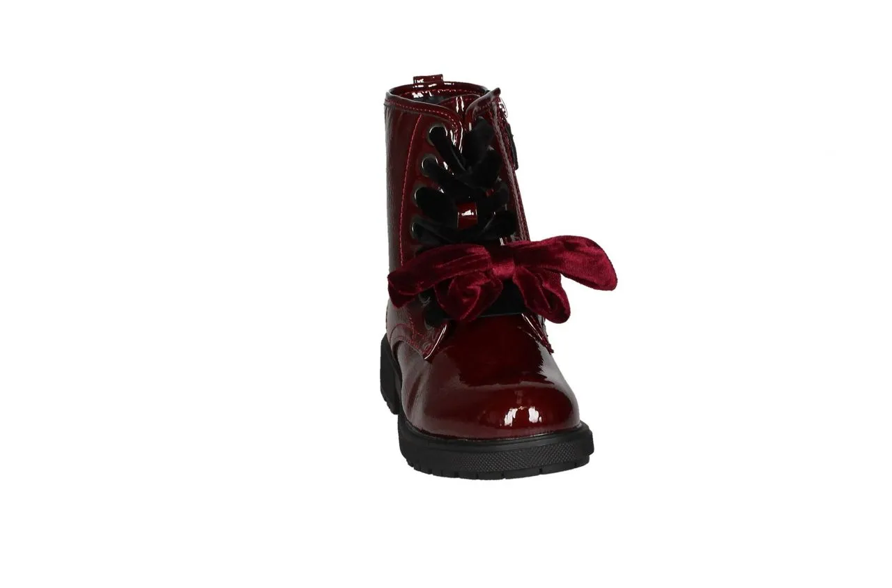 Botin Charol Burdeos Lazada Terciopelo