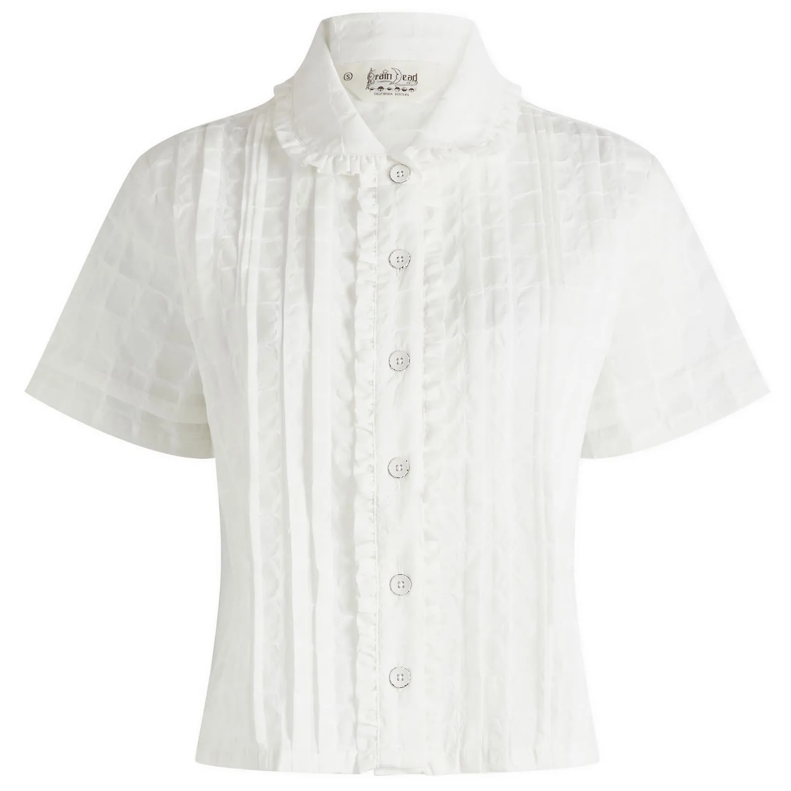 Brain Dead Mercado Square Shirt White
