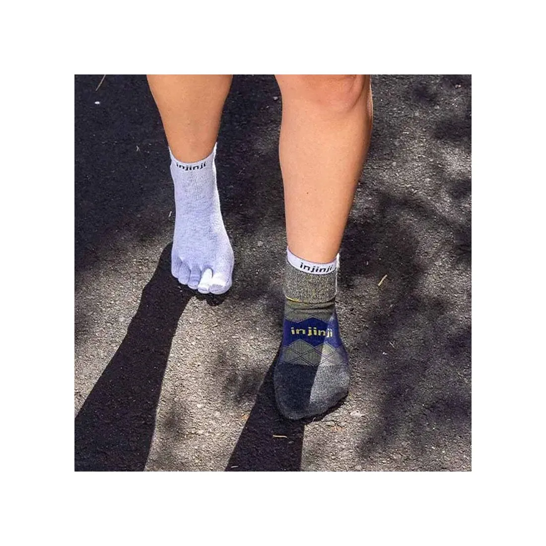 CALCETINES DE DEDOS INJINJI RUNNER + LINER MINICREW MUJER