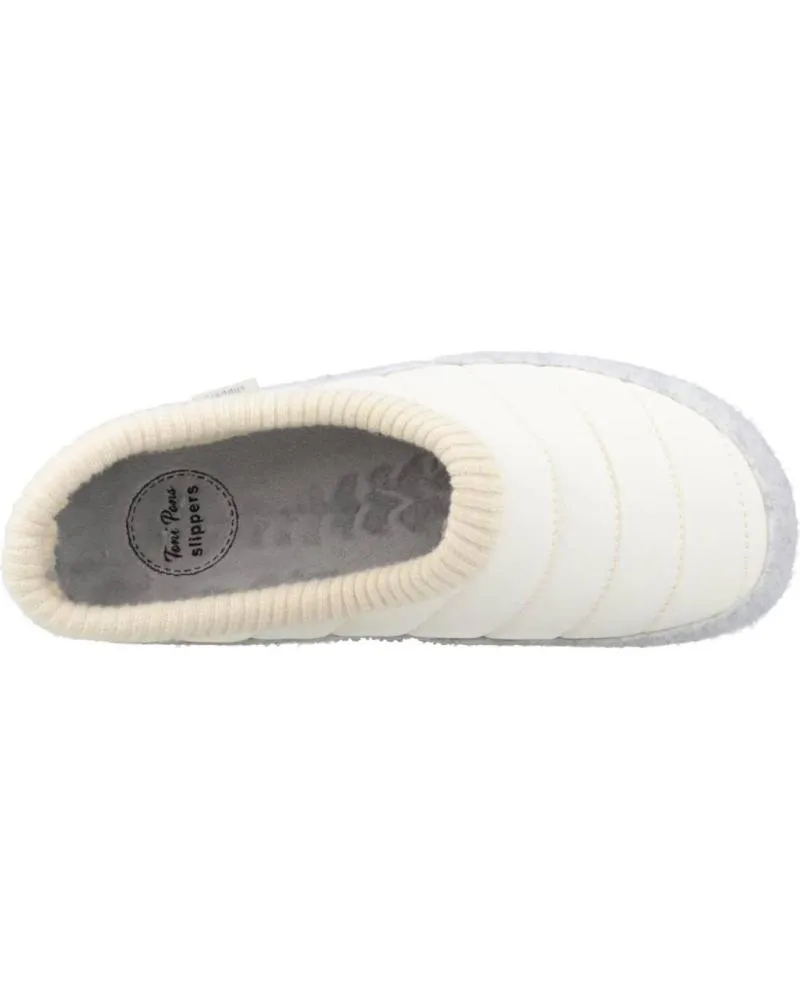 Calzado de casa de Mujer TONI PONS ZAPATILLAS HOGAR MUJER MODELO MARGA TK COLOR O BLANC