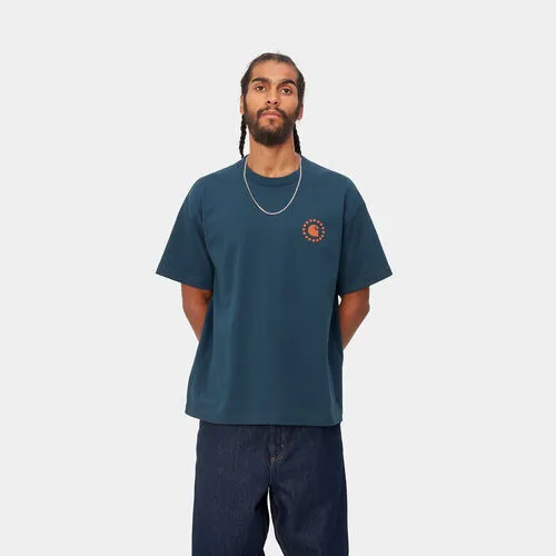 CAMISETA AZUL CARHARTT ASSEMBLE TSHIRT SQUID XS