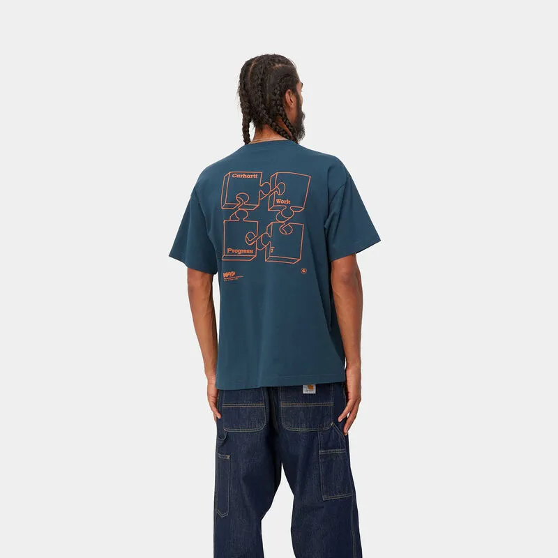 CAMISETA AZUL CARHARTT ASSEMBLE TSHIRT SQUID XS