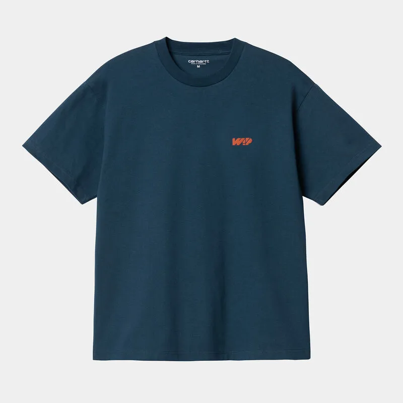 CAMISETA AZUL CARHARTT ASSEMBLE TSHIRT SQUID XS