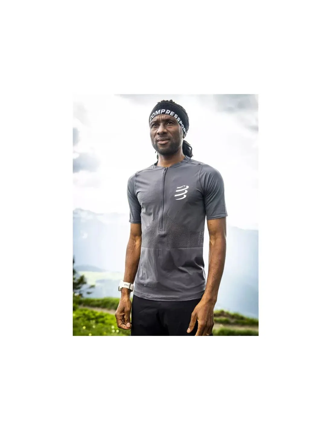 CAMISETA COMPRESSPORT TRAIL HALFZIP FITTED SS UNISEX