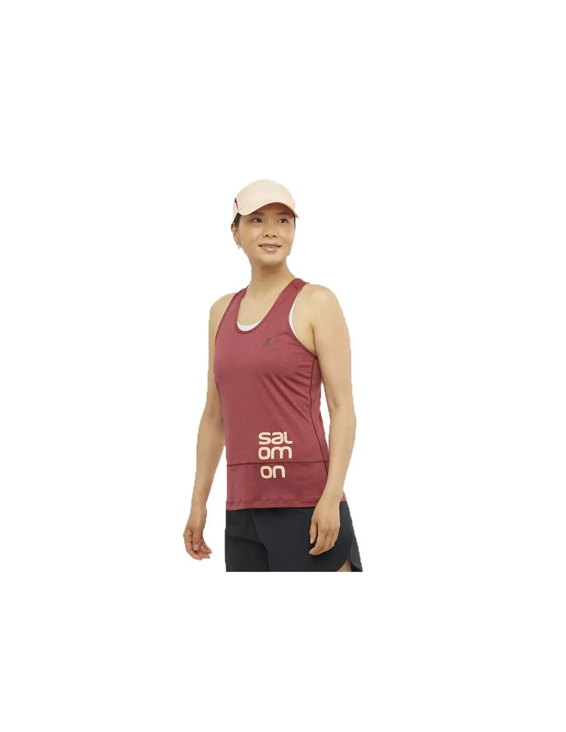 Camiseta de montaña Salomon Cross Run Mujer RD