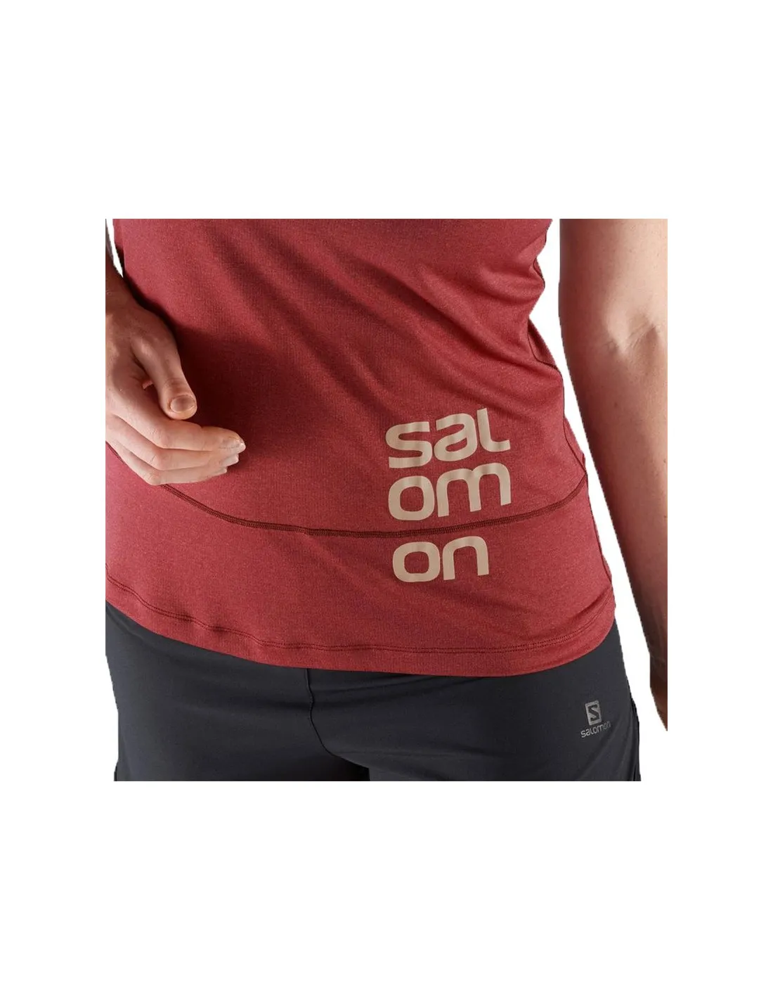 Camiseta de montaña Salomon Cross Run Mujer RD