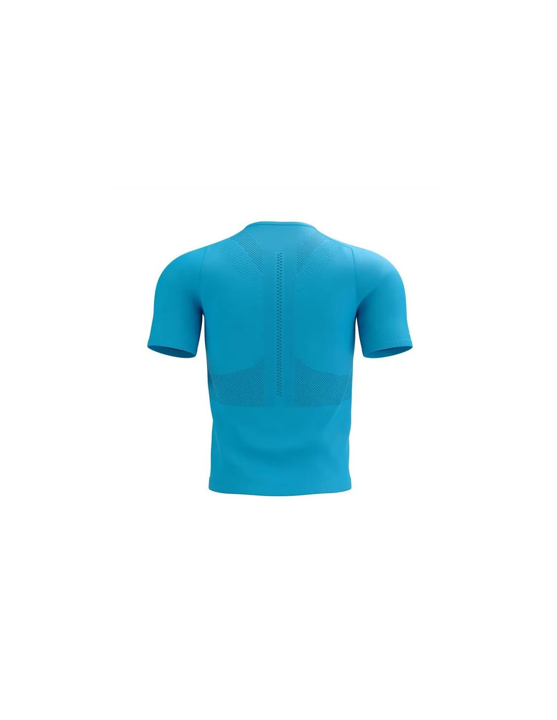CAMISETA DE RUNNING COMPRESSPORT TRAIL HALFZIP FITTED SS TOP HAWAIIAN OCEAN