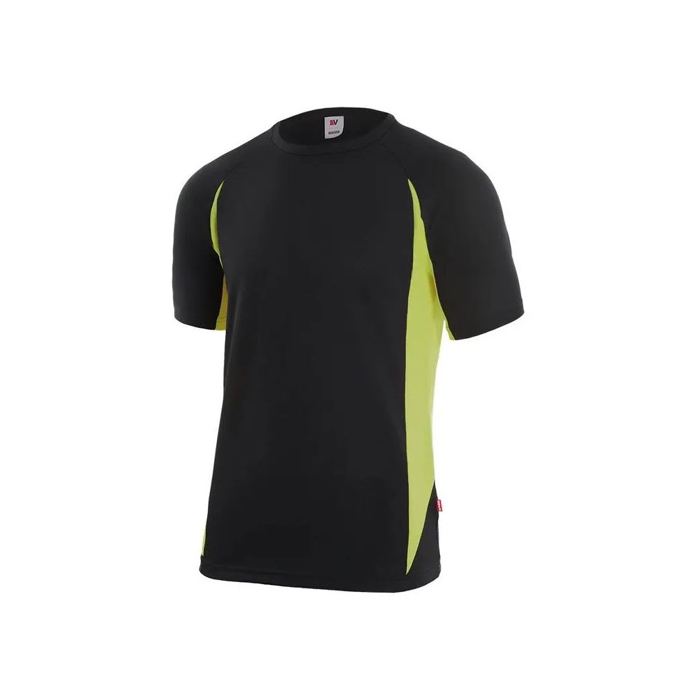 Camiseta técnica de manga corta bicolor
