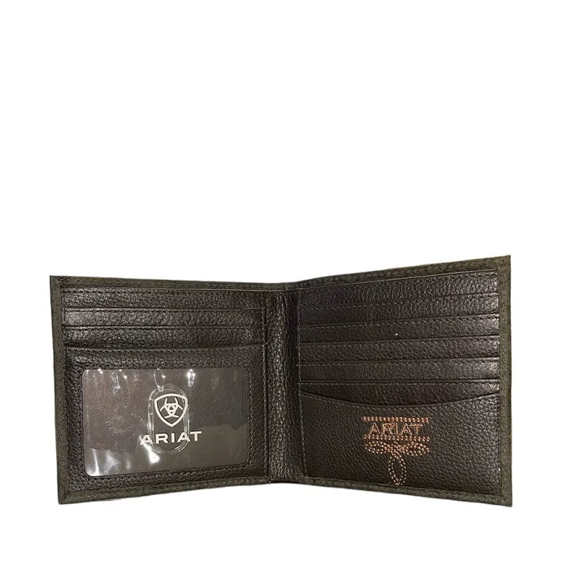 Cartera Ariat Bifold Croc Floral