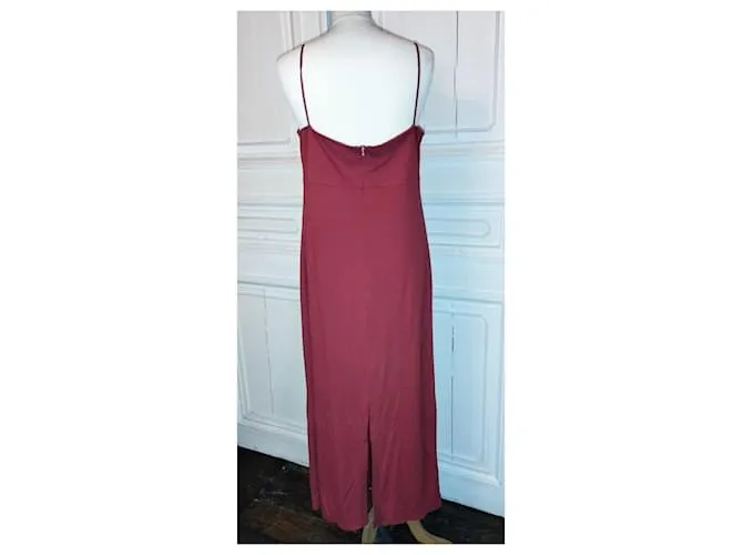 Cerruti 1881 CERRUTI VESTIDO VESTIDO VESTIDO COUTURE GRAPHIC CREPE ULTRA LARGO NOCHE T 42/46 Roja 