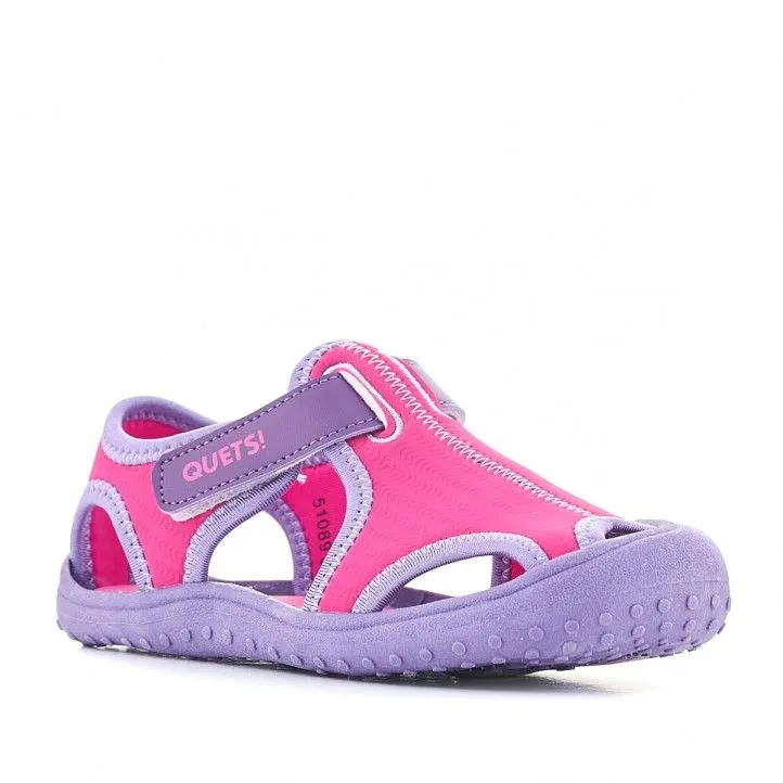 Chanclas QUETS! combinada fucsia y rosa