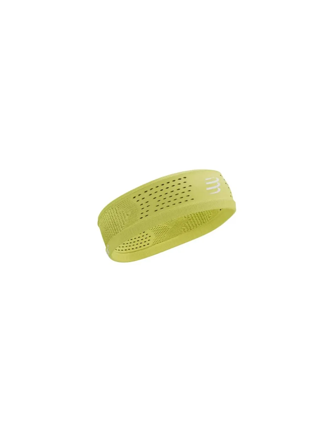 Cinta de pelo de Running Compressport Thin On/Off Amarillo