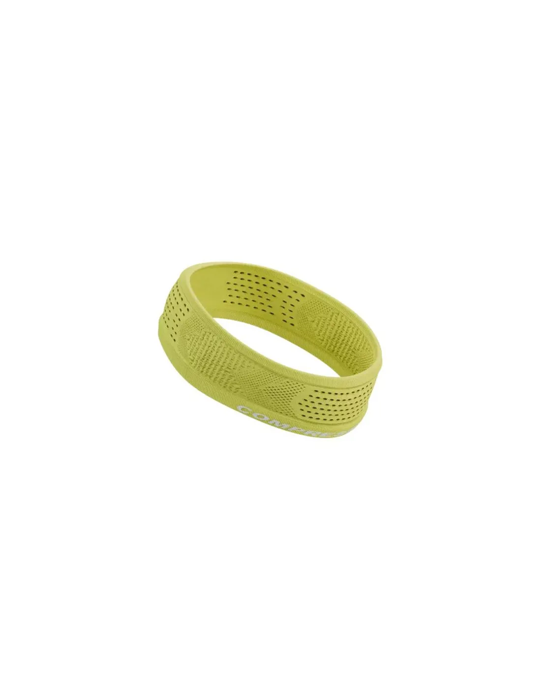 Cinta de pelo de Running Compressport Thin On/Off Amarillo