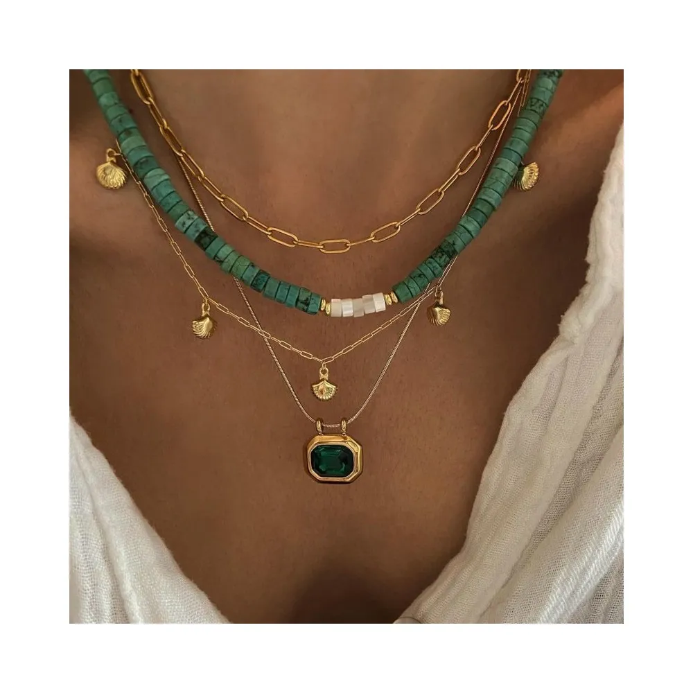 Collar Vera Verde Oro