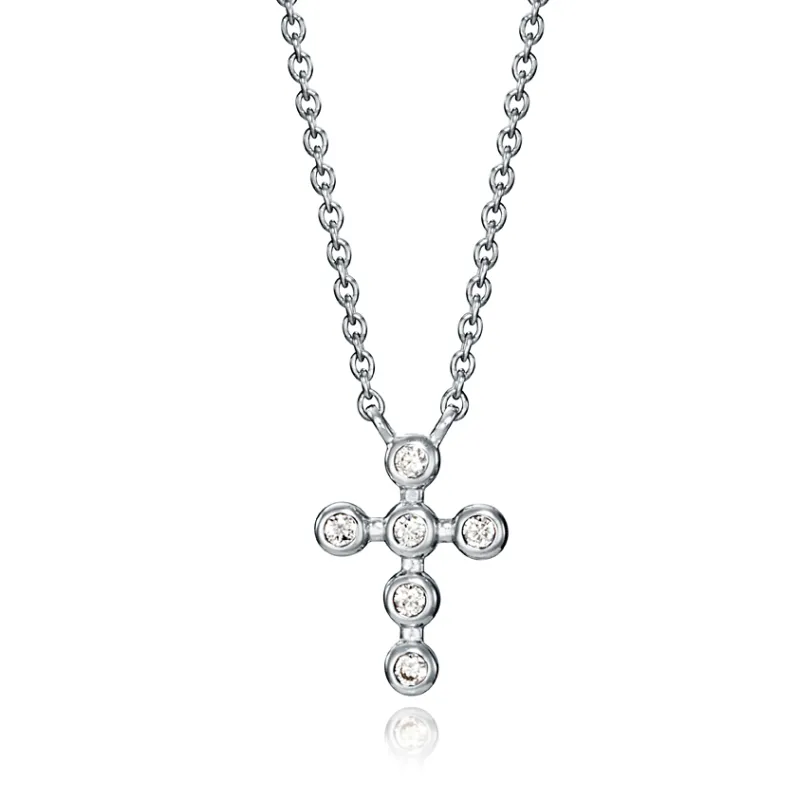COLLAR VICEROY SWEET PLATA CRUZ CIRCONITAS NIÑA 71029C00038