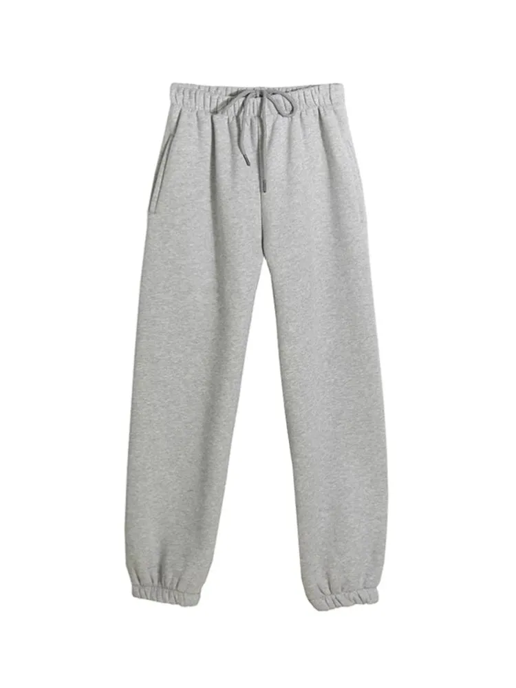 Conjunto de Chándal para Mujer Liso con Forro para Invierno
