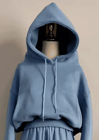 Conjunto de Chándal para Mujer Liso con Forro para Invierno
