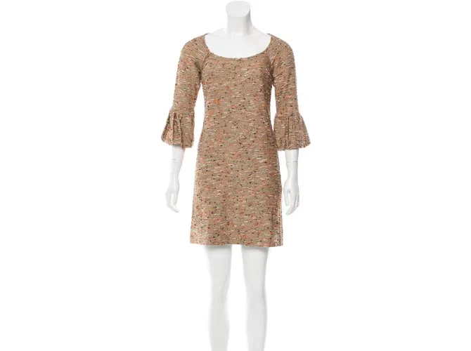 Diane Von Furstenberg Vestido sensato Multicolor Caramelo 