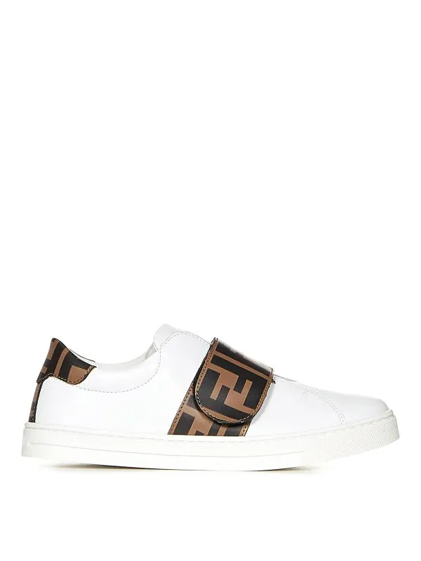 FENDI JR ZAPATILLAS  BLANCO