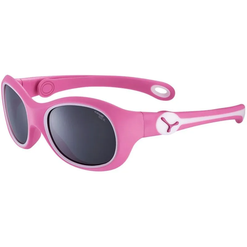 GAFAS DE SOL PARA BEBé CéBé S'MILE (ROSA BLANCO MATE  ZONA AZUL GRIS CLARO CAT.3)