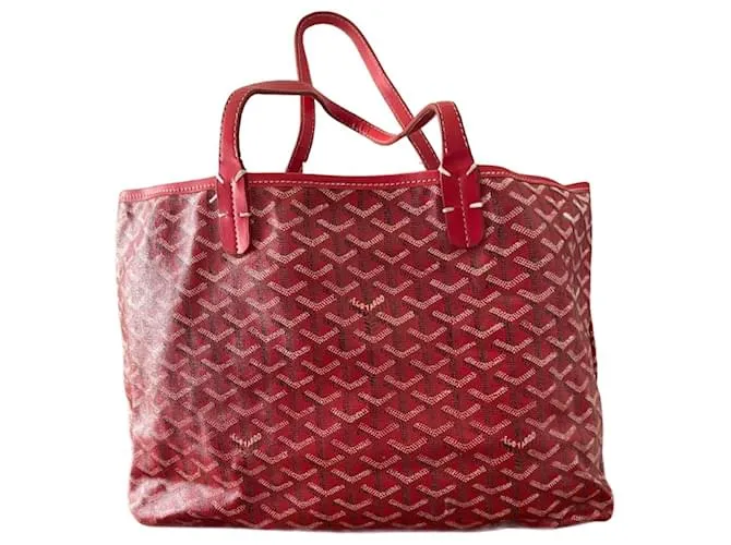 Goyard Rojo Goyardine Saint Louis PM Roja 