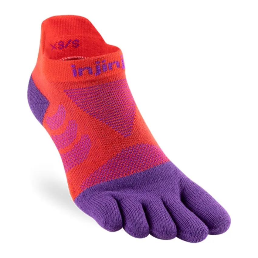 INJINJI MUJER CALCETINES ULTRA RUN NOSHOW ROJO 