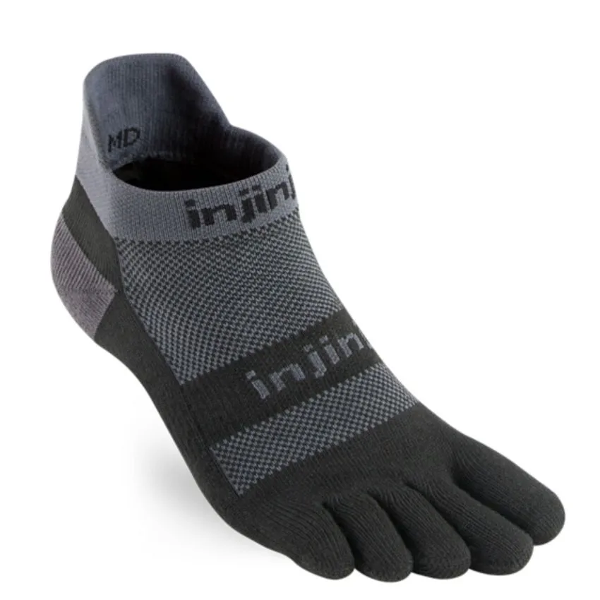 INJINJI UNISEX CALCETINES PERFORMANCE RUN MID WEIGHT NOSHOW GRIS 