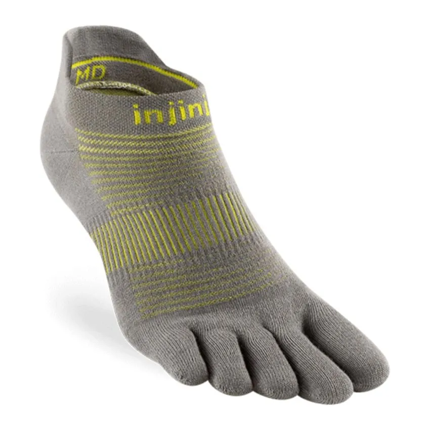 INJINJI UNISEX CALCETINES RUN LIGHT WEIGHT NOSHOW GRIS 