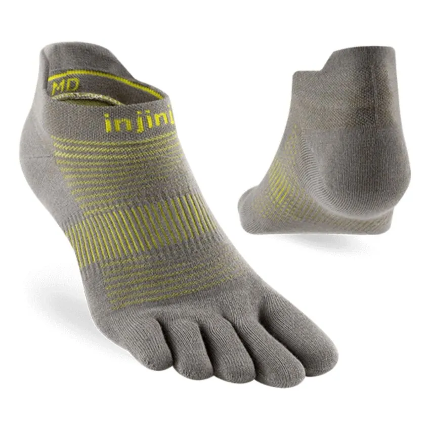 INJINJI UNISEX CALCETINES RUN LIGHT WEIGHT NOSHOW GRIS 