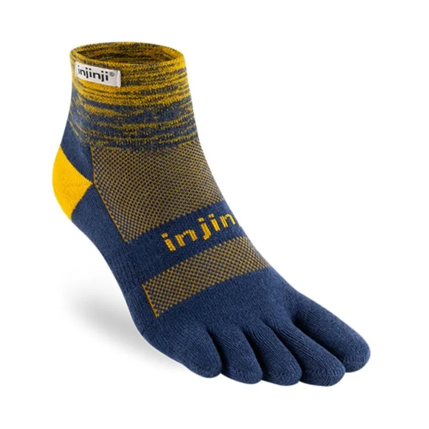 Injinji Unisex Calcetines Trail Midweight Mini Crew Azul 