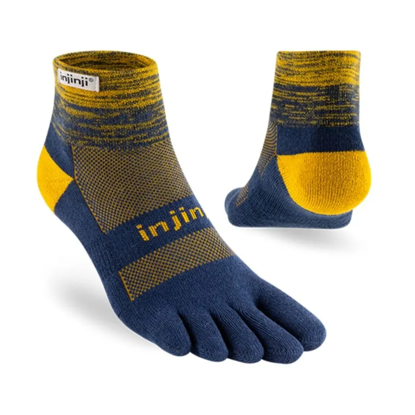 Injinji Unisex Calcetines Trail Midweight Mini Crew Azul 