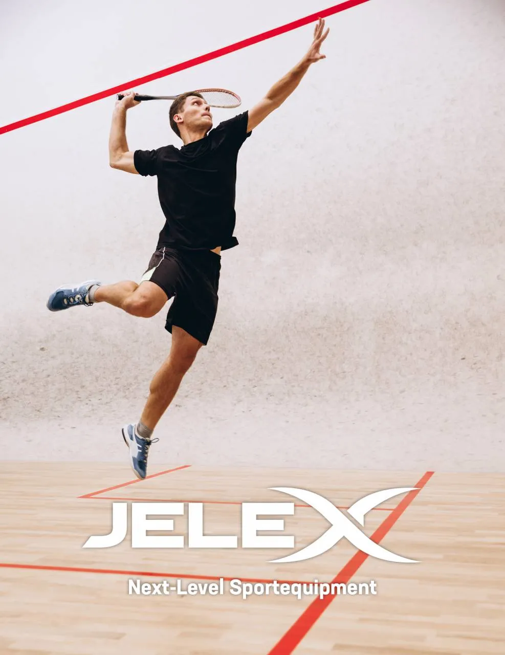 JELEX "Power One" Raqueta de squash azul marino