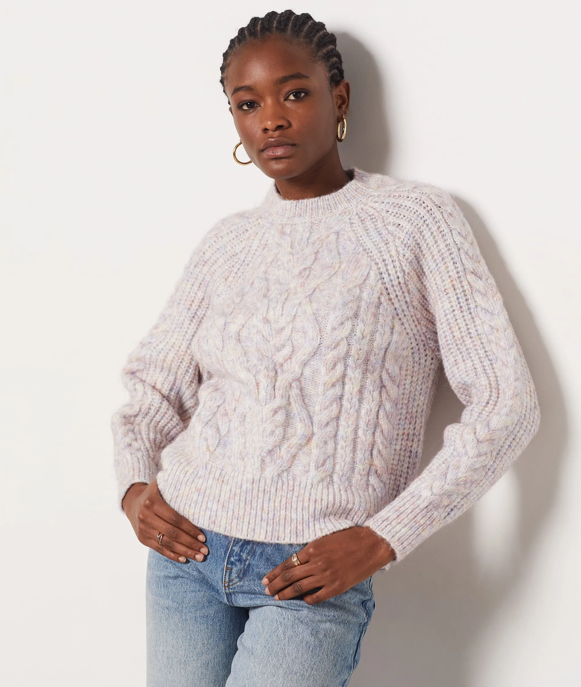 JERSEY DE PUNTO TRENZADO LEA ECRU  ETAM
