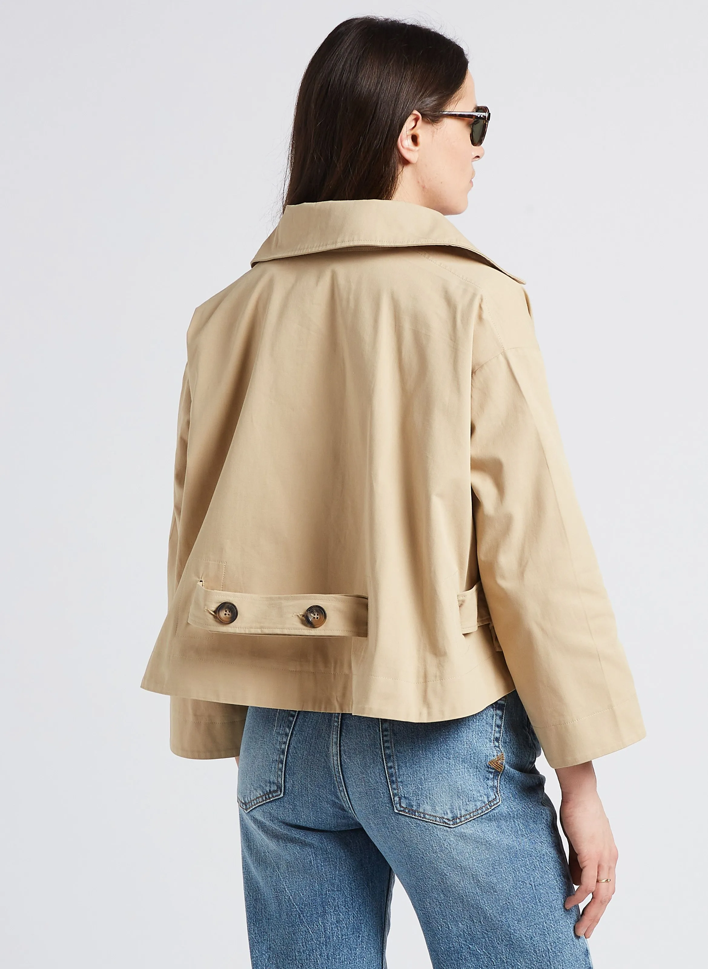 KARL MARC JOHN VANEL  CHAQUETA CORTA DE ALGODóN EN BEIGE