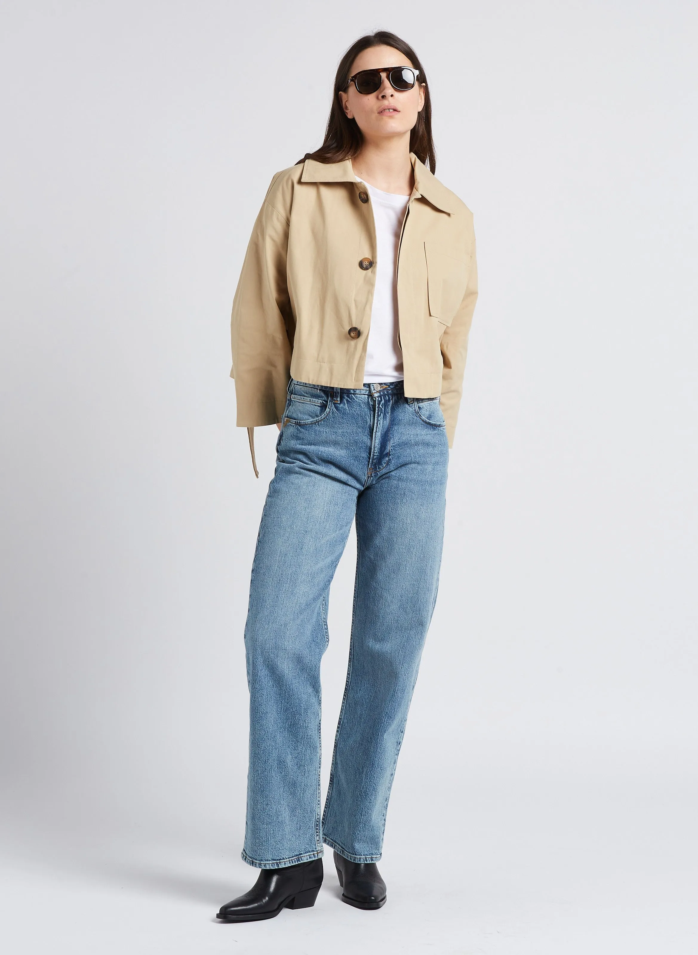 KARL MARC JOHN VANEL  CHAQUETA CORTA DE ALGODóN EN BEIGE