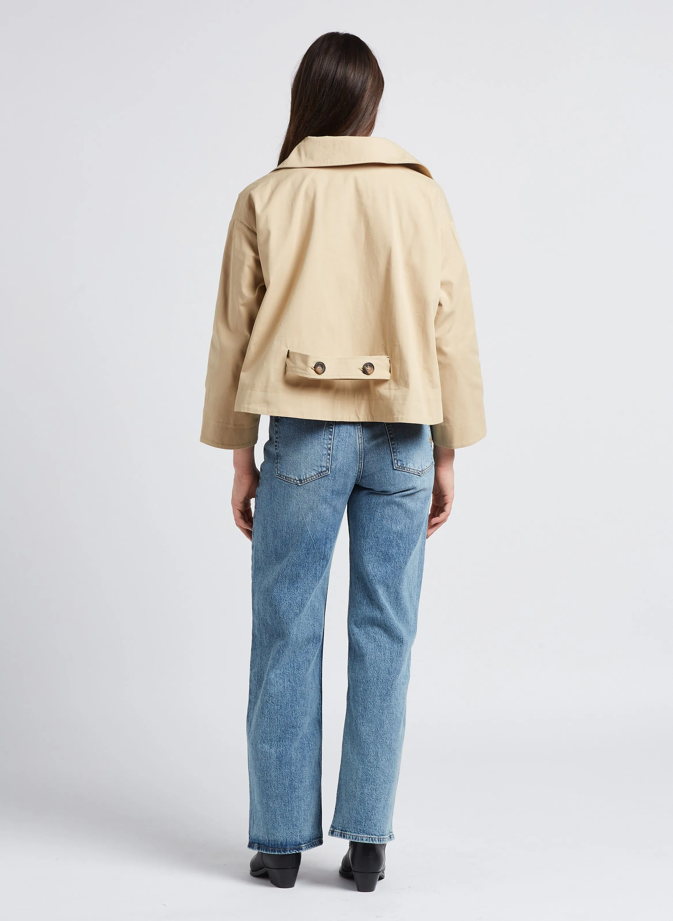 KARL MARC JOHN VANEL  CHAQUETA CORTA DE ALGODóN EN BEIGE
