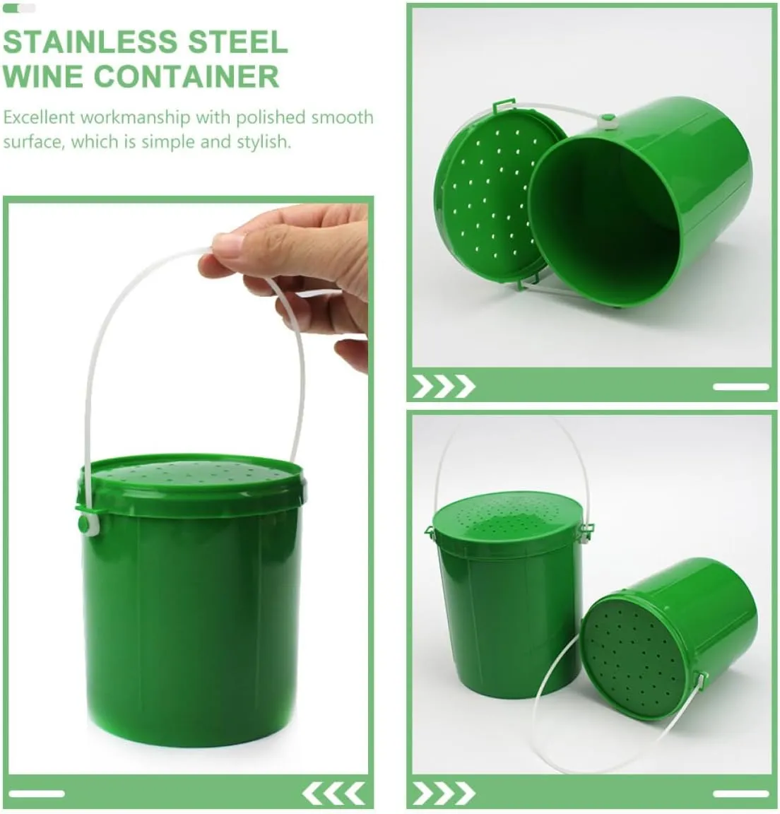 Kisangel 2 Piezas caja de cebo barril plataforma Verde Rata caja de almacenamiento caja almacenamiento cajas de señuelos con res