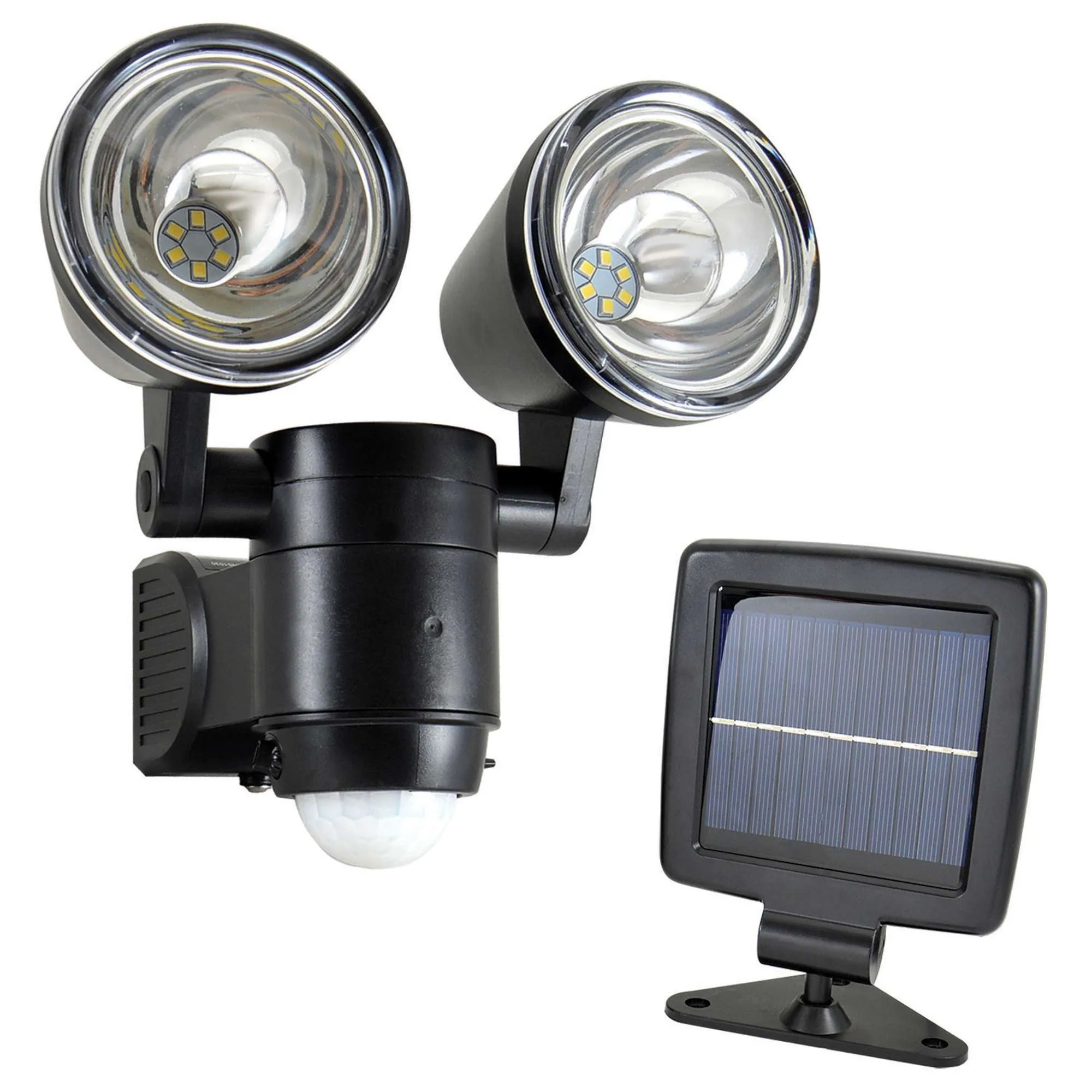 Lámpara LED Sensor de Panel Solar 2 Reflectores
