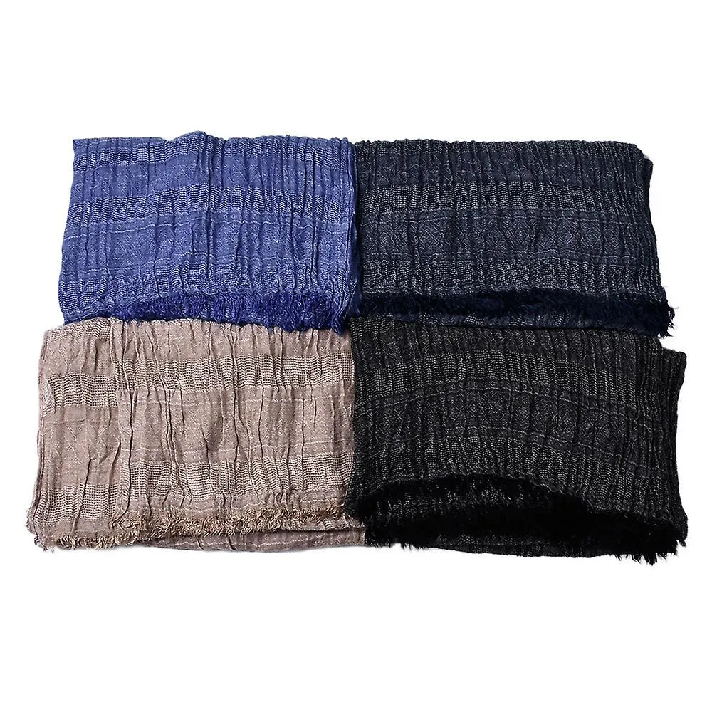 MANTONES DE ALGODóN BUFANDAS HOMBRE | BUFANDA ALGODóN INVIERNO HOMBRE NEGRO | BUFANDA CASUAL DE ALGODóN PARA HOMBRE  WRAPS