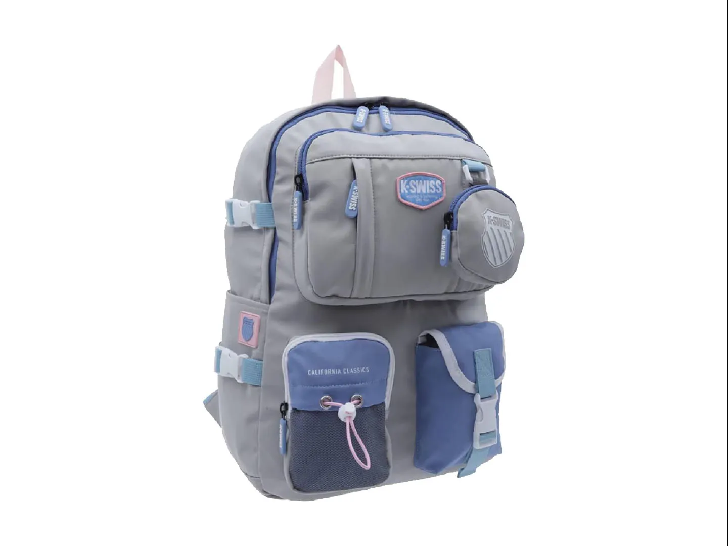 MOCHILA KSWISS BETH LIGHT COLOR GRIS