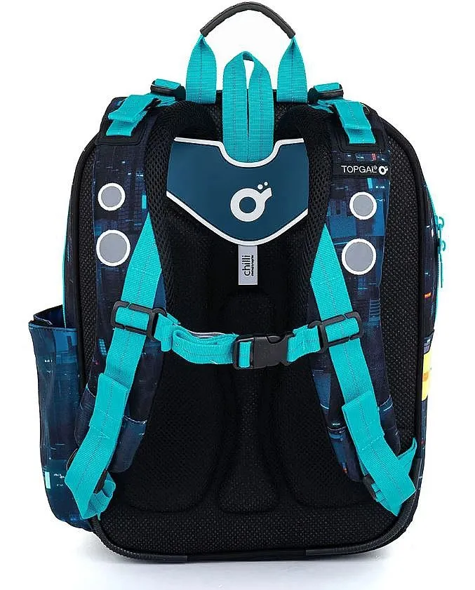MOCHILA TOPGAL ENDY 23012  B/BLACK/BLUE  UNISEX JUNIOR