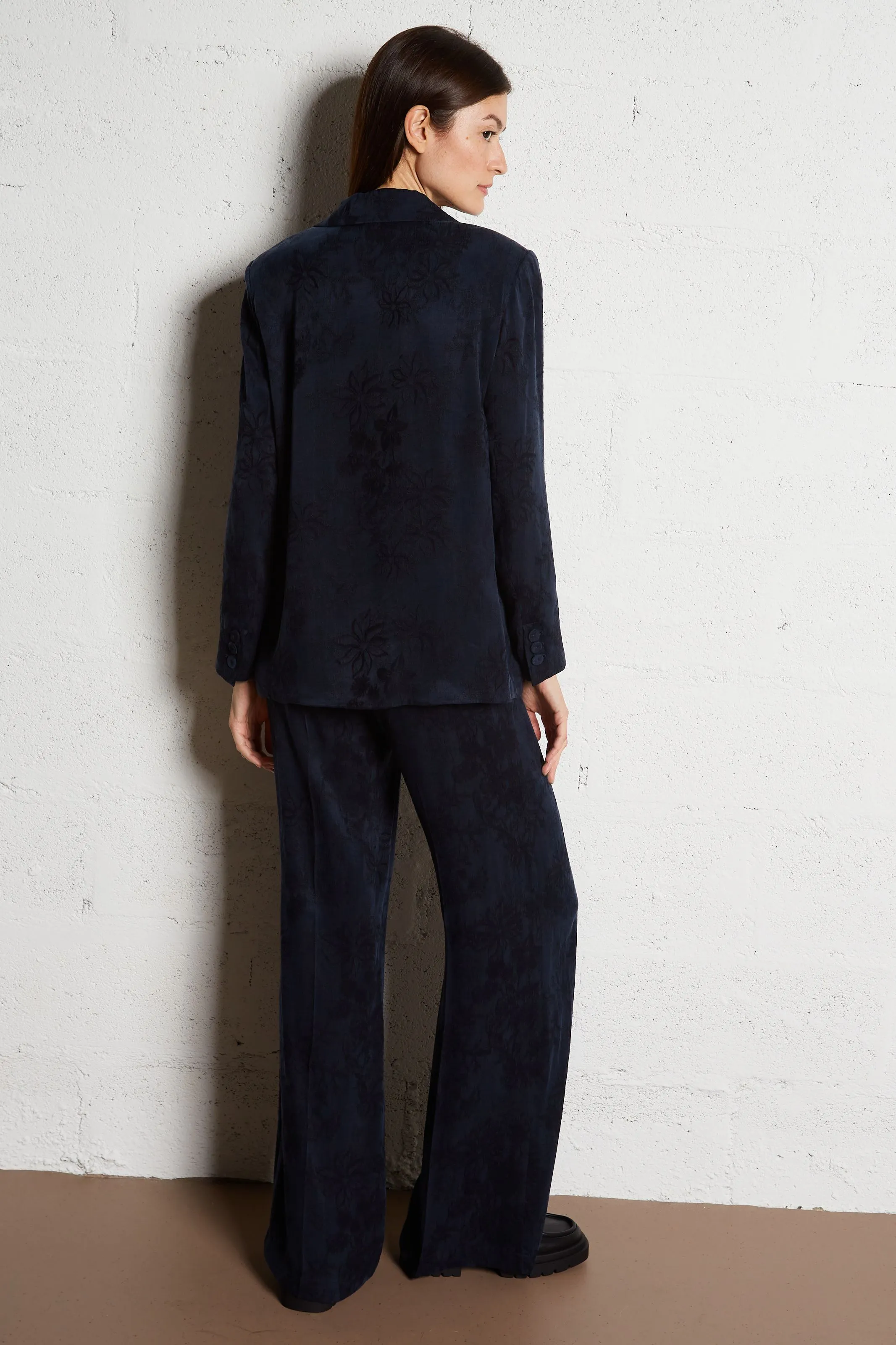 MOMONI NAGOYA  CHAQUETA DE SASTRE DE JACQUARD  EN AZUL