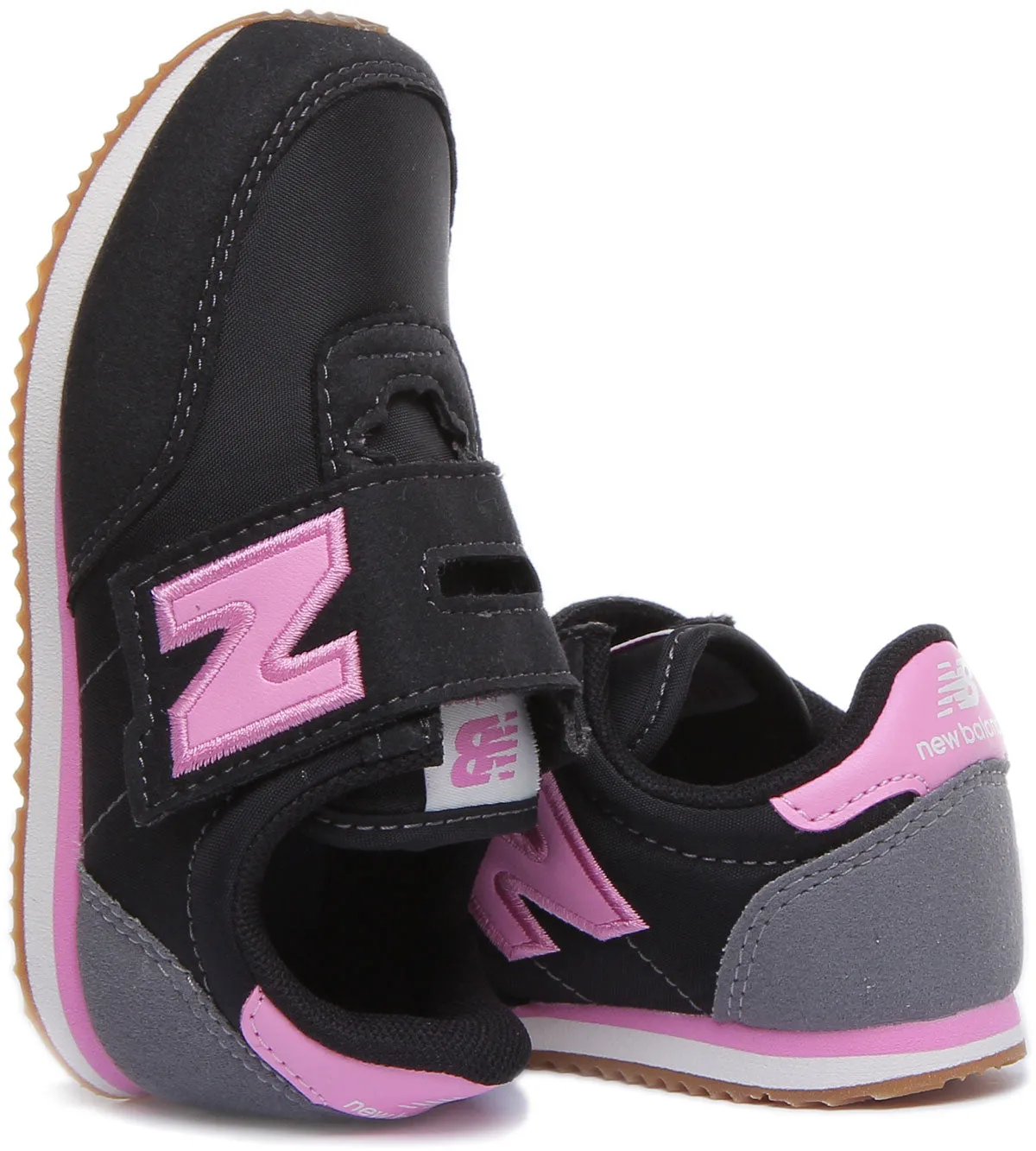 New Balance IV720UG Zapatillas de deporte sintéticas para niños en negro rosa