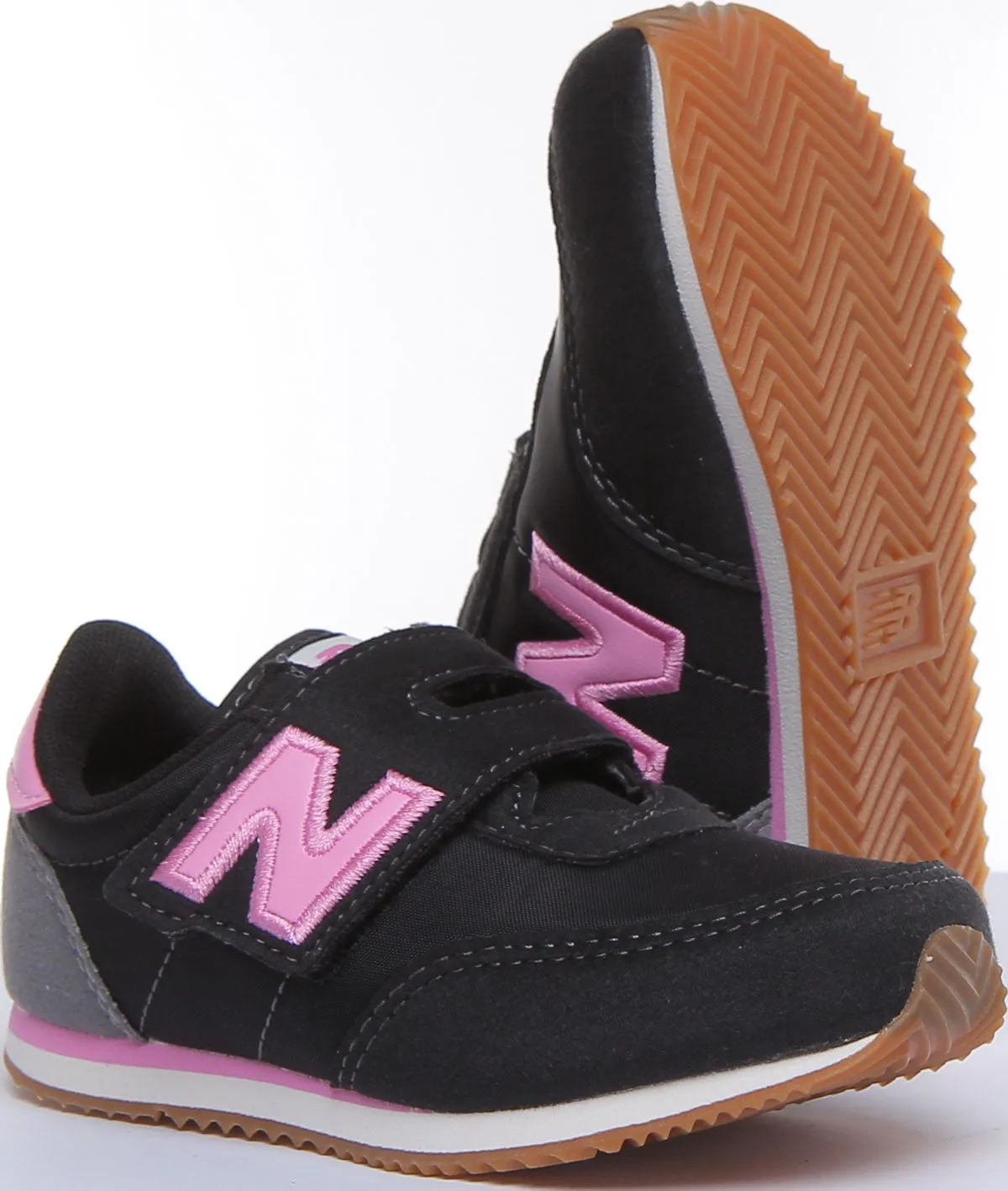 New Balance IV720UG Zapatillas de deporte sintéticas para niños en negro rosa
