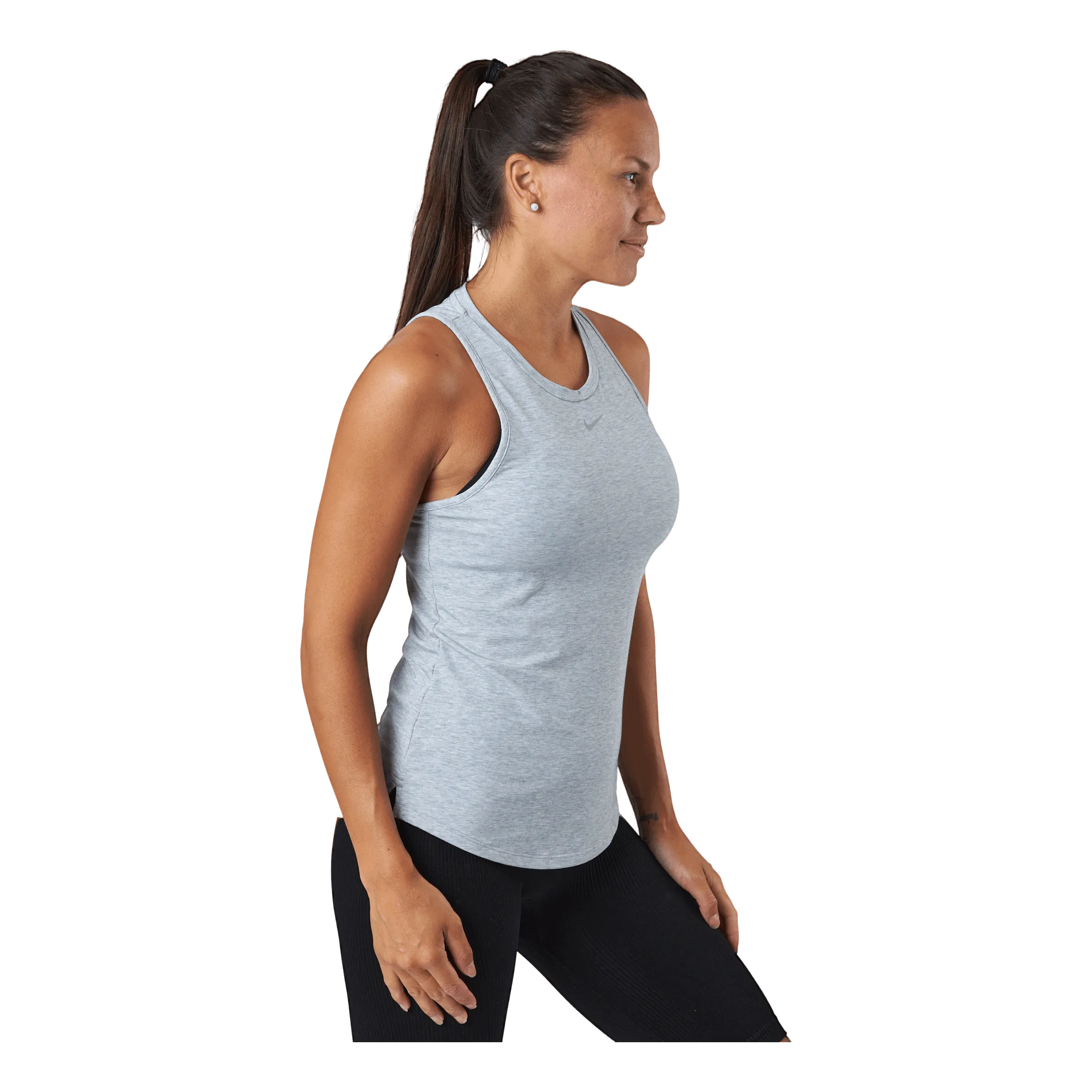 NIKE NIKE DRIFIT ONE LUXE WOMEN'S  PARTICLE GREY/HTR/REFLECTIVE S