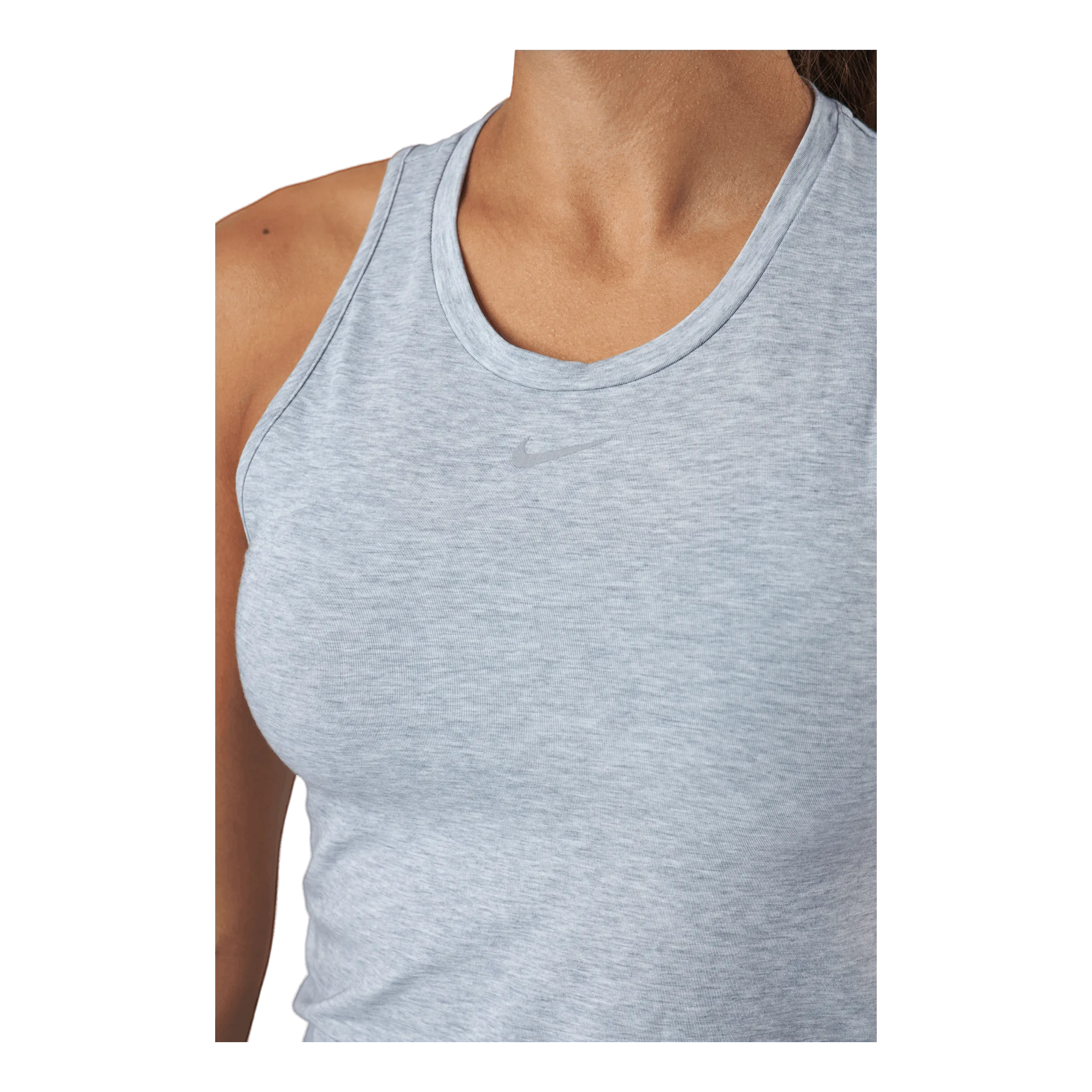 NIKE NIKE DRIFIT ONE LUXE WOMEN'S  PARTICLE GREY/HTR/REFLECTIVE S